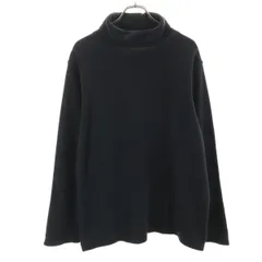 JUNRed ジュンレッド 長袖 フリース タートルネック トレーナー LL ブラック メンズ 古着