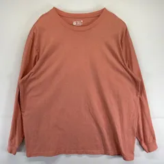 古着 カーハート Carhartt 長袖Tシャツ クルーネック 無地 袖プリントロゴ ワーク ノームコア 大きいサイズ 2XL  ピンク メンズ