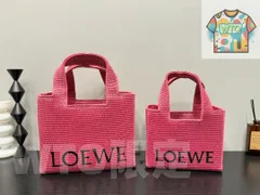 【WTO通販】Loewe ?意威 Anagram Basket 刺?徽?草???物袋 送料無料 限定セール価格!-WTO輸入-HBO64