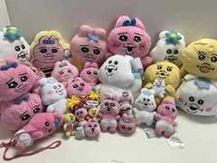 ◆ 【ジャンク品】 28点 まとめ商品 おぱんちゅうさぎ んぽちゃむ きみまろぬいぐるみ マスコットなど② 現状品 4.6kg