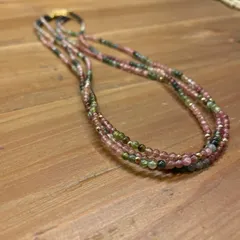 ＠　天然石　ネックレス　necklace　GOLD　stone　ゴールド　金　加工　小粒　お呼ばれ　デート　オフィスカジュアル　食事会