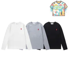 【WTO通販】Ami ハートロゴ ロングスリーブTシャツ [本日特価|新品未使用品]-WTO輸入-PYE15