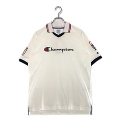 未使用品 メンズ チャンピオンゴルフ Champion 半袖シャツ XL 白 ホワイト スキッパー 訳あり 襟付き