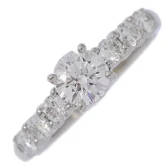 0.5ct/FD:0.36ct/TASAKI PEARL（タサキ･田崎真珠）ダイヤモンドリング･指輪/Pt1000-4.2g/10号/#50/プラチナ/翌日配送可【♀】【N】【レディース】★■591246【中古】