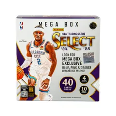 2024-25 Panini Select NBA バスケットボール メガボックス – 公式トレーディングカード – 小売限定ブルー&レッドプリズム、ルーキーカード&インサート – 密封ボックス