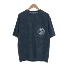 EDIFICE エディフィス パリサンジェルマン/半袖カットソー サイズ:M カモフラ×切替    ブラック メンズ / 240001171700