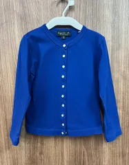【美品】agnès b. ENFANT アニエスベー アンファン カーディガンプレッション キッズ コットン 長袖