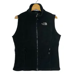 THE NORTH FACE ザノースフェイス WOMENS ウーマンズ フリースベスト レディース ライトアウター ドローコード ワンポイント刺繡 ベトナム製 Sサイズ ブラック