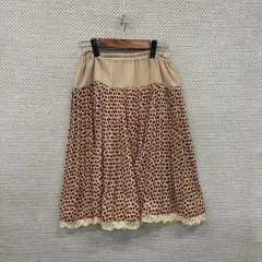 ヴィンテージ レース ドット スカート ロングスカート 24インチ M06441