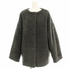 ジャーナルスタンダード レリューム JOURNAL STANDARD relume ボア ノーカラージャケット 21-011-462-1003 フリース コート F グレー /☆G