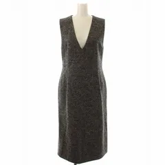 ボールジー BALLSEY トゥモローランド ジャンパースカート ジャンスカ ワンピース タイト ロング ノースリーブ 34 グレー /DK