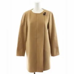 アーペーセー A.P.C. ノーカラーコート ロング丈 ウール アウター 34 XS 茶 ブラウン /AN34のサムネイル