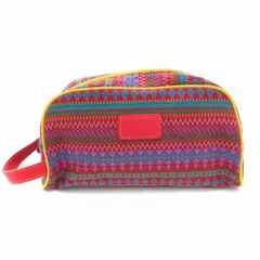 ケンゾー KENZO 美品 ポーチ 幾何学柄 総柄 ロゴ マルチカラー /AE ■GY18のサムネイル