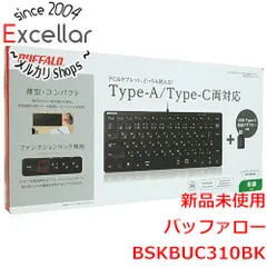 [bn:14] BUFFALO　有線コンパクトキーボード BSKBUC310BK　ブラック