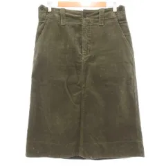 マーガレットハウエル MHL. ミディスカート コーデュロイ 2 カーキ /UO