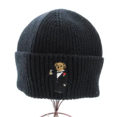 ポロ ラルフローレン POLO RALPH LAUREN ニットキャップ ビーニー 帽子 ポロベア刺繍 ダークネイビー /JS