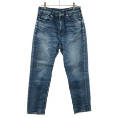 upper hights アッパーハイツ THE EIGHTYS ダメージ加工ストレッチデニムパンツ 980335 インディゴ 25
