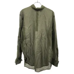DRIES VAN NOTEN ドリスヴァンノッテン 25SS CORSINO 1160 M.W. SHIRT バックボタン シアープルオーバーシャツブラウス 251-020704-1160-606 カーキ Mのサムネイル