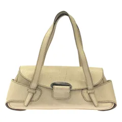 TOD’S トッズ レザーショルダーハンドバッグ  ベージュ