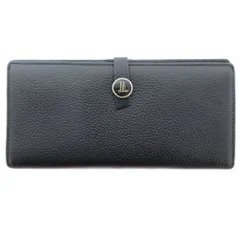 ランバン LANVIN COLLECTION 長財布 ウォレット ロゴボタン 黒 ブラック /AEのサムネイル