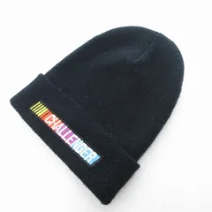 チャレンジャー CHALLENGER NATIONAL RACING KNIT CAP ニット帽 ロゴ刺繍 黒 ブラック /UO