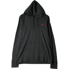 古着 ラルフローレン Ralph Lauren POLO RALPH LAUREN フード付き サーマルロングTシャツ メンズL相当/eaa600713