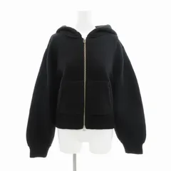 アプワイザーリッシェ Apuweiser-riche 23AW ジップアップ パーカー フーディ ウール 長袖 2 黒 ブラック /HO□ 0407のサムネイル
