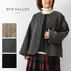 ＊【新品】【SUN VALLEY サンバレー】カットソー 中綿 キルティング ノーカラー ジャケット (SC8011252)<br><br>レディース 秋 冬 アウター コート