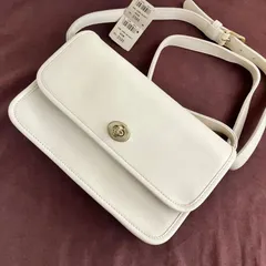タグ付き Vintage Coach Compartment Bag in Bone Shoulder Bag