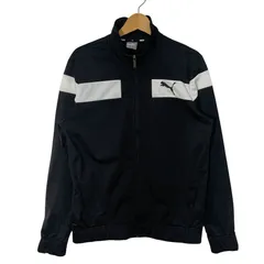 PUMA プーマ トラックジャケット ジャージ カンボジア製 Mサイズ ブラック ホワイト