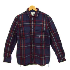 ディーゼル 長袖シャツ チェック柄 トップス メンズ Mサイズ ネイビー×レッド DIESEL Co 【中古】