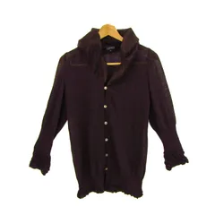 ランバン フリルカーディガン 長袖 ウール トップス レディース 40サイズ ブラウン LANVIN 【中古】のサムネイル