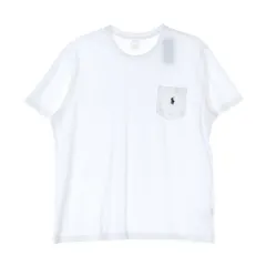 (新品) ポロ ラルフ ローレン ホワイト ロゴ ポケット クラシック フィット 半袖 Tシャツ XL