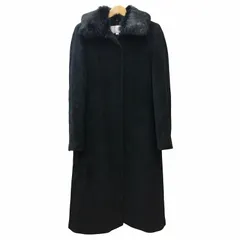 エムケー ミッシェルクラン MK MICHEL KLEIN 美品 アンゴラコート ロング 毛皮 ブラック 38 Mサイズ相当 ■GY09のサムネイル