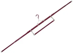 新品 着物ハンガー 日本製 帯掛け付 2本セット (ロングサイズ:伸長時143cm)
