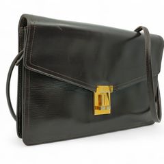 開店セール☆定価約18万 良品 ランバン レザー リザードエンボス ロゴ