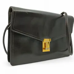 LANVIN ランバン レザー ショルダーバッグ ブラック