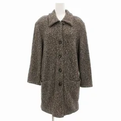 カルヴェン CARVEN ステンカラーコート ミドル丈 ツイード 9 グレー /JSのサムネイル