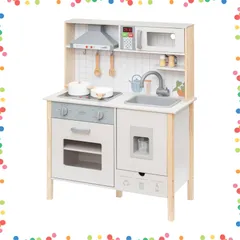 【在庫セール】光る 調理器具6点付き 音が鳴る 製氷機付き 選べる食材 木製 ごっこ遊び おもちゃ 料理 子供 台所 セット 知育玩具 キッチン 収納 おままごと 誕生日 ままごと プレゼント RiZKiZ [キッチン単品]