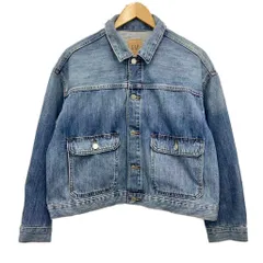 ギャップ GAP 美品 デニムジャケット Gジャン 短丈 インディゴブルー S