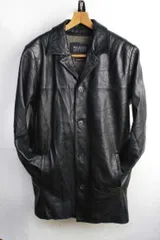 良革質 1990年代 WILSONS LEATHER レザー チェスターコート【M】レザージャケット【中古】【メンズ】本革 革ジャン 皮ジャン ライダース 【古着】【レディース】【ヴィンテージ】 【ビンテージ】アメカジ バイカー 90's 90s 80年代
