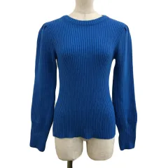 チャオパニック ティピー CIAOPANIC TYPY セーター ニット プルオーバー クルーネック リブ 長袖 ONE 青 水色 ブルー ライトブルー