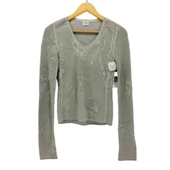 アルマーニコレツィオーニ ARMANI COLLEZIONI イタリア製 ジャガード クルーネック ニット レディース 表記無 のサムネイル