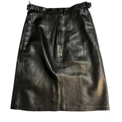 90s アニエス・ベー　美品　羊革スカート　膝丈　36サイズ 90s アニエス・ベー 美品 羊革スカート 膝丈 36サイズ V1
