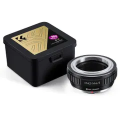 マウントアダプター CONCEPT M42-M4/3 M42マウントレンズ マイクロフォーサーズ マウント 変換 K&F Micro4/3 カメラ装着用 無限遠実現 レンズアダプター
