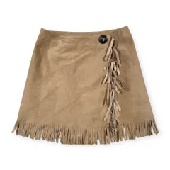 本革 impression de paris spick and span スピックアンドスパン メキシカン スエード レザー ミニ スカート 36