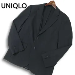 UNIQLO ユニクロ 秋冬★ 2WAYストレッチ アンコン テーラード ジャケット Sz.L メンズ 灰 グレー