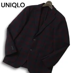 UNIQLO ユニクロ 秋冬★ チェック柄 ウール ブレンド コンフォート テーラード ジャケット ブレザー Sz.M メンズ