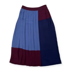 美品 BOSS ボス HUGO BOSS ヒューゴボス 切替デザイン プリーツ スカート サイズ DE34 /ヒューゴボスジャパンのサムネイル