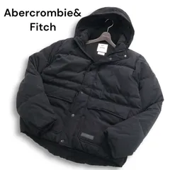 Abercrombie&Fitch アバクロンビー＆フィッチ ULTRA 秋冬 防風 撥水★ フーディー ダウン ジャケット Sz.L メンズ 黒